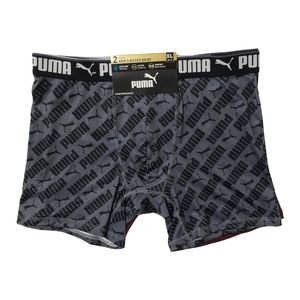 Puma Sportstyle Boxer Briefs Underwear 2 Pairs Men Large, XL NWT